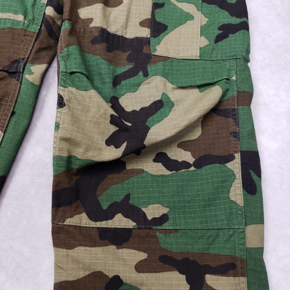 Vintage 90s Mens Camo Cargo Pant US Army 31x29 Button Up Uniform Trouser Ripstop - Picture 8 of 16
